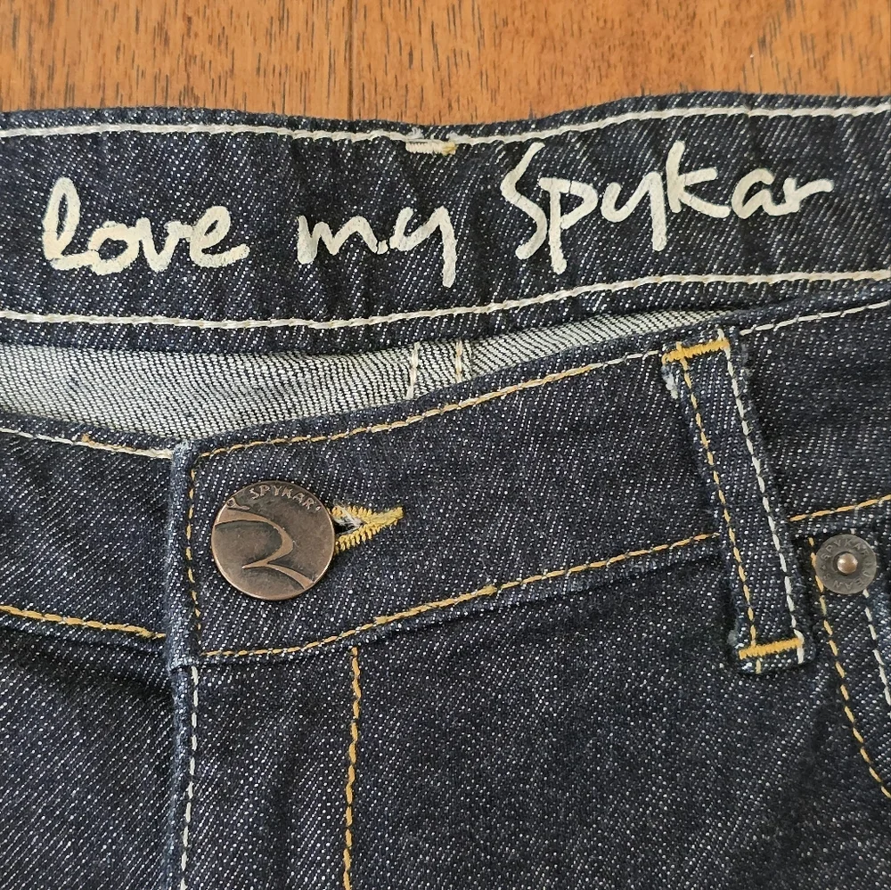 Spykar Aleeza Trendy Dark Wash Low Rise Straight-Leg Stretchy Indie Jeans. 34
